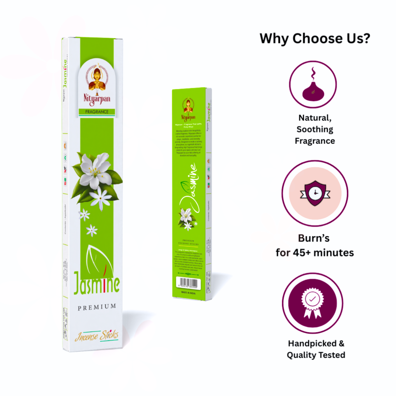 nityarpan fragrance agarbathi (jasmine 12n)