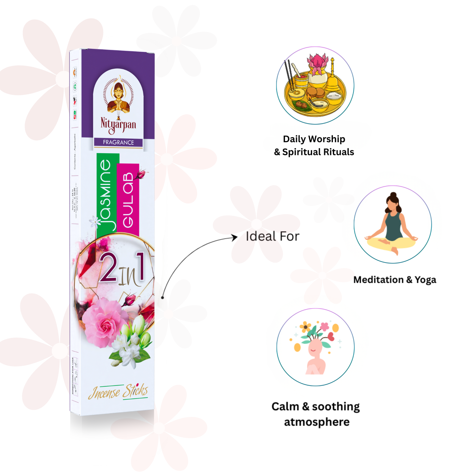 nityarpan fragrance agarbathi (2in1 24n)