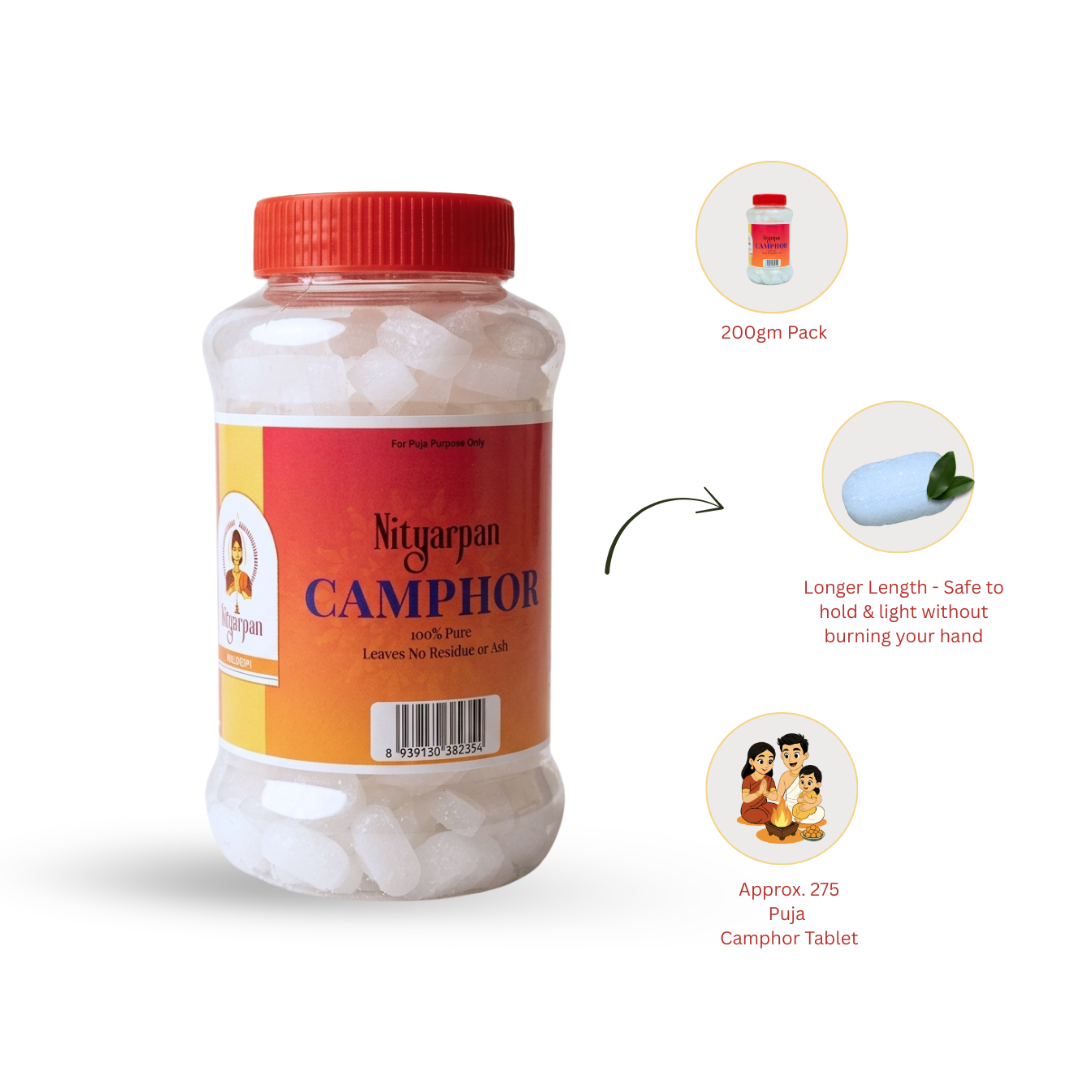 nityarpan shuddhi camphor (200 gm)
